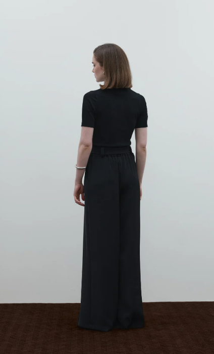 Clane Düğme Detaylı Pantolon SİYAH - 5