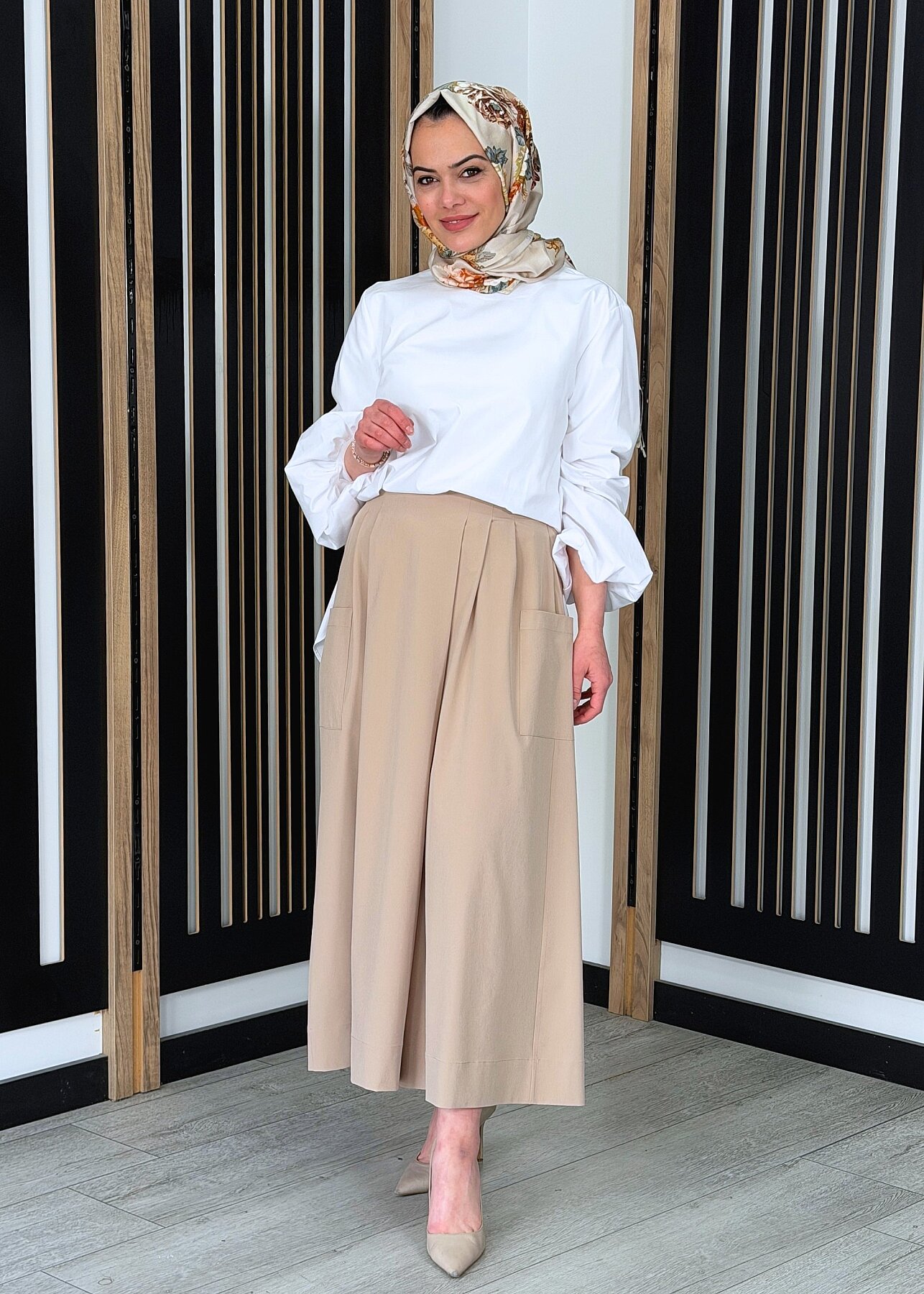 Cloche Alya Pantolon Etek CAMEL - 2