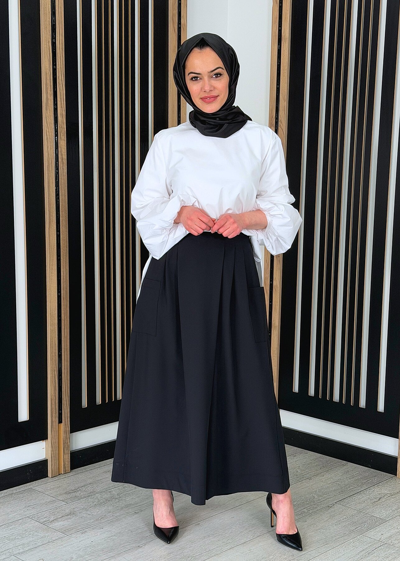 Cloche Alya Pantolon Etek SİYAH - 2
