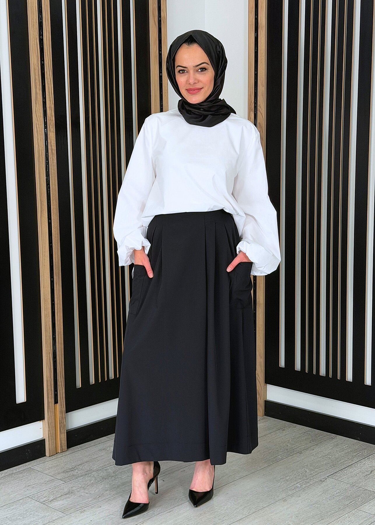 Cloche Alya Pantolon Etek SİYAH - 1