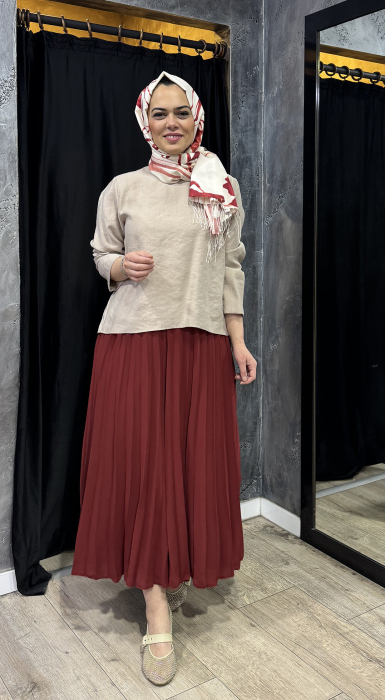 Cloche Anna Pantolon BORDO - 1
