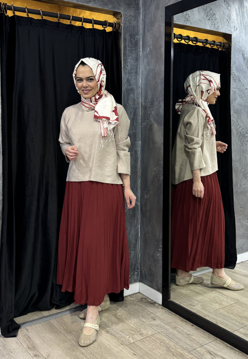 Cloche Anna Pantolon BORDO - 4