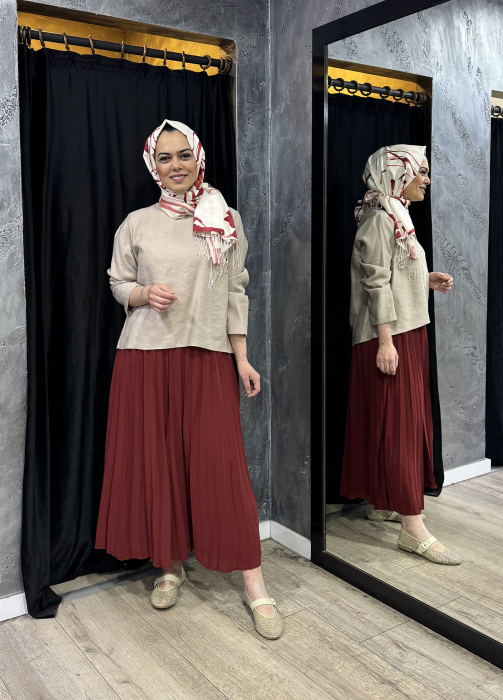 Cloche Anna Pantolon BORDO - 2