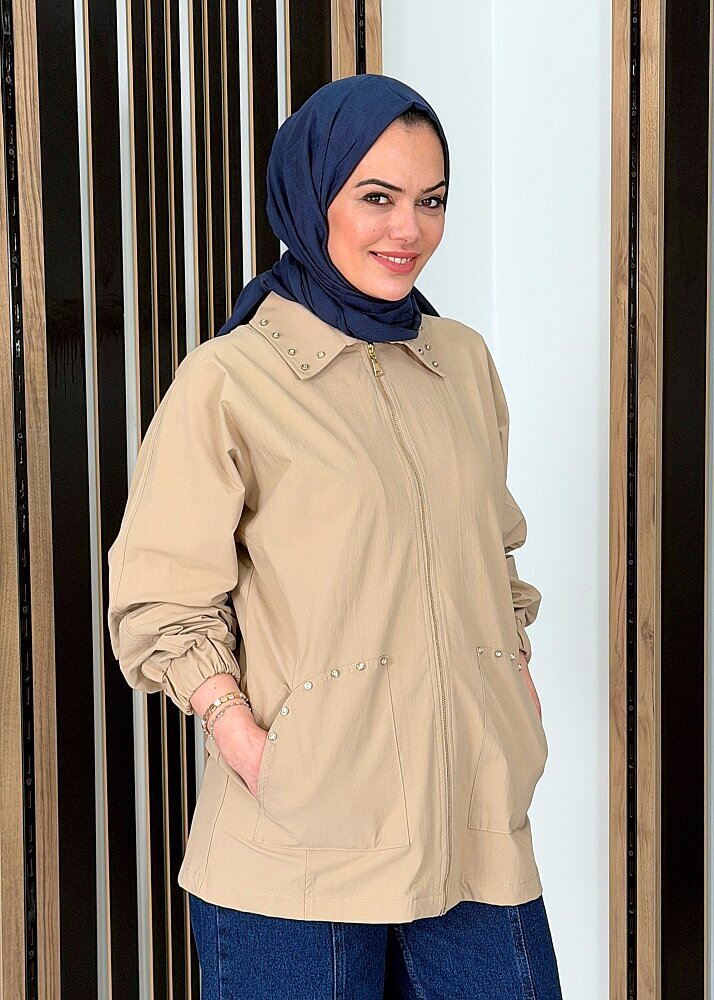 Cloche Davi Uzun Ceket CAMEL