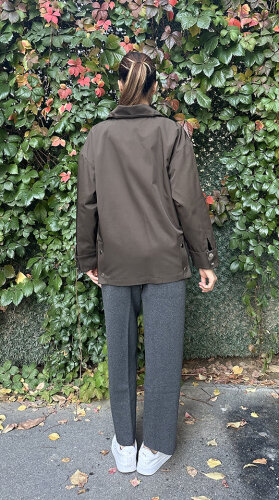 Cloche Extra Kısa Parka HAKİ - 3