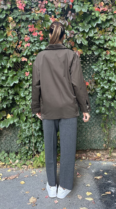 Cloche Extra Kısa Parka HAKİ - 3