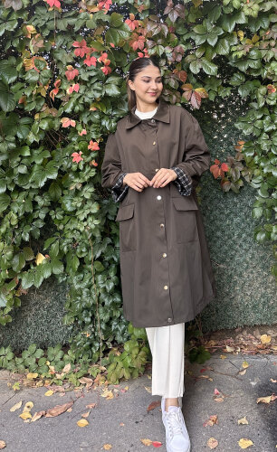 Cloche Extra Uzun Parka HAKİ - 3