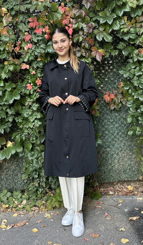 Cloche Extra Uzun Parka LACİVERT