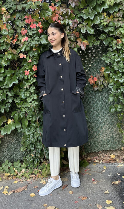 Cloche Extra Uzun Parka LACİVERT - 3