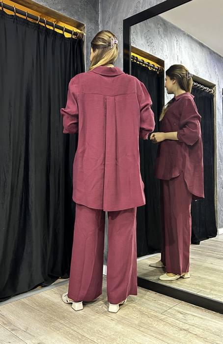 Cloche Hera Pantolon BORDO - 5