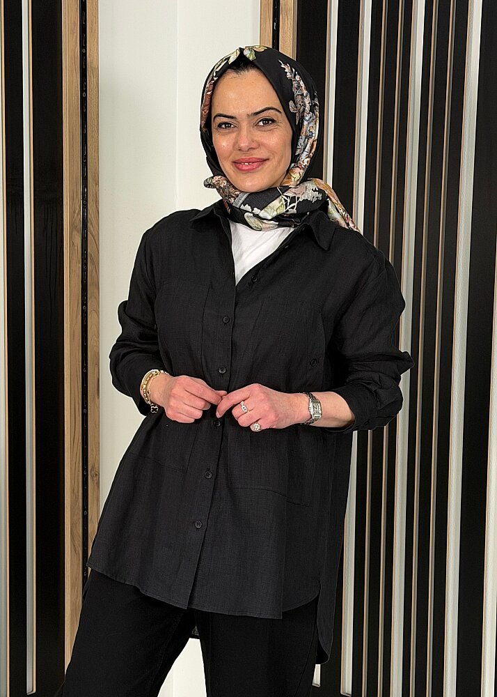 Cloche Liva Cepli Gömlek SİYAH - 3