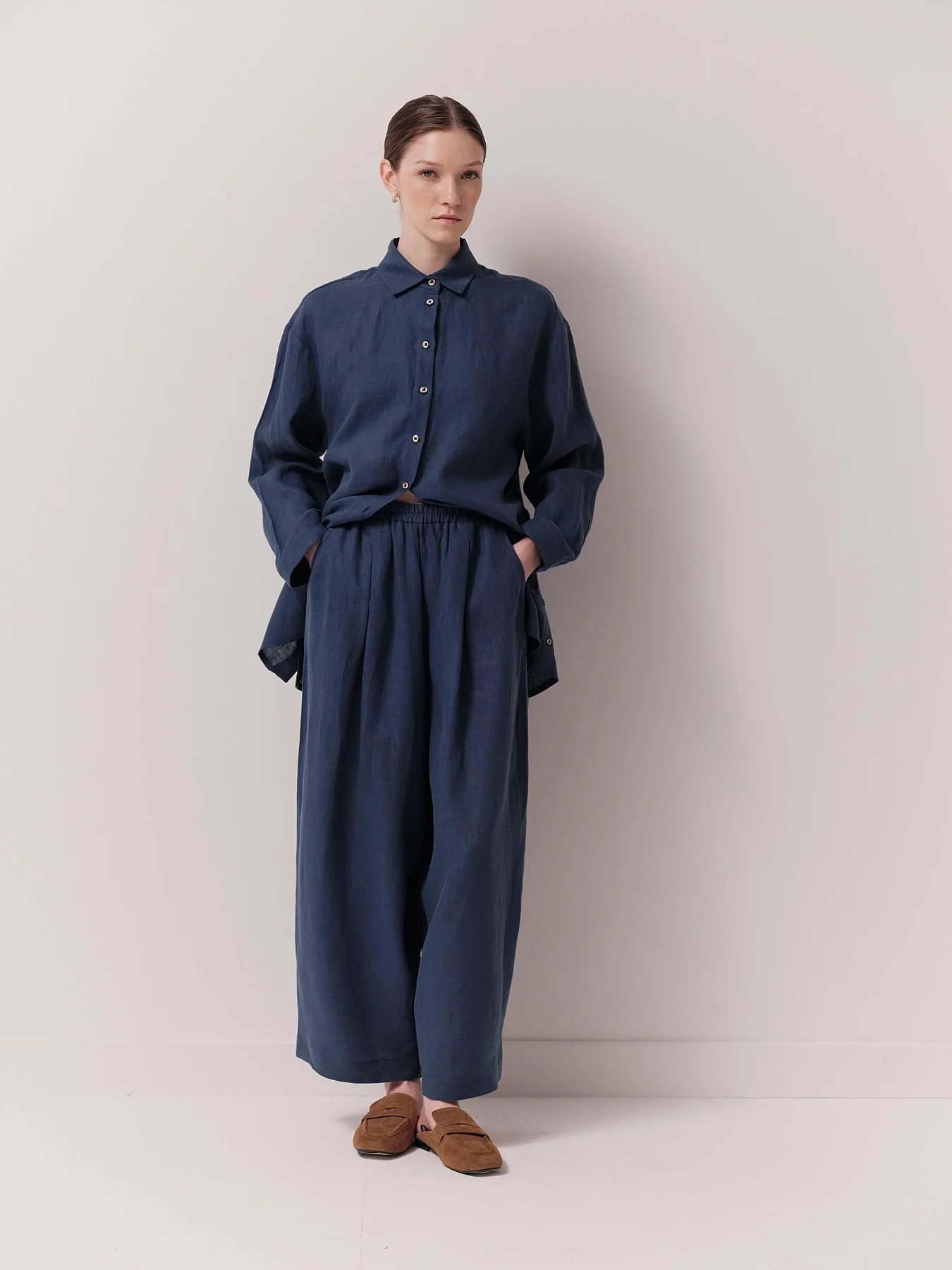 Cloche Liva Şalvar Pantolon İNDİGO - 1