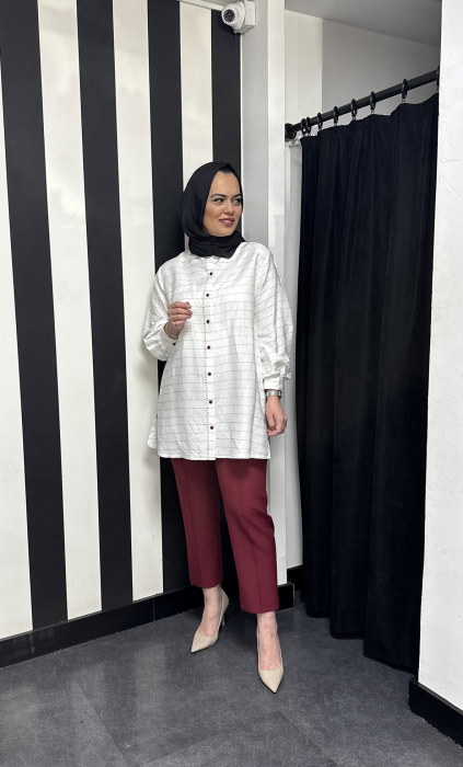 Cloche Nova Pantolon BORDO - 2