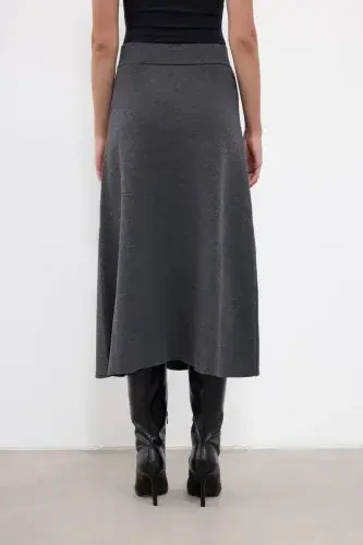 Cloche Triko Etek GRİ - 4