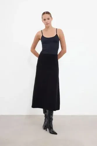 Cloche Triko Etek SİYAH - 2