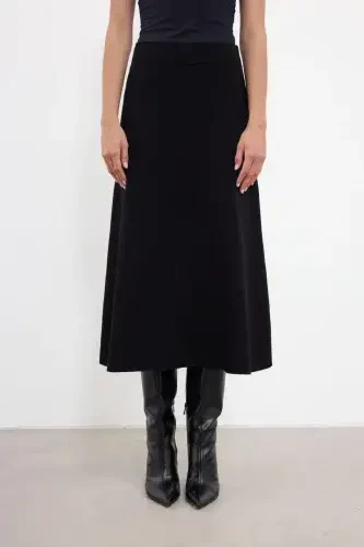 Cloche Triko Etek SİYAH - 4
