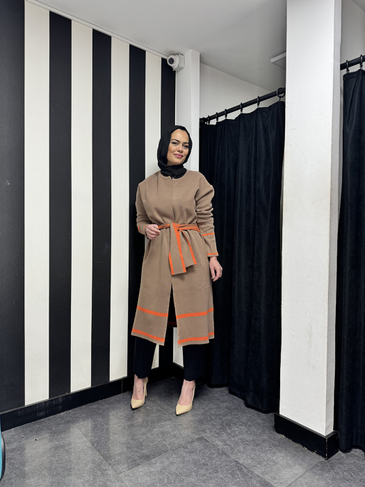 Cloche Triko Hırka KAHVE - 1