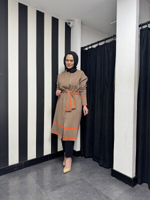 Cloche Triko Hırka KAHVE - 3