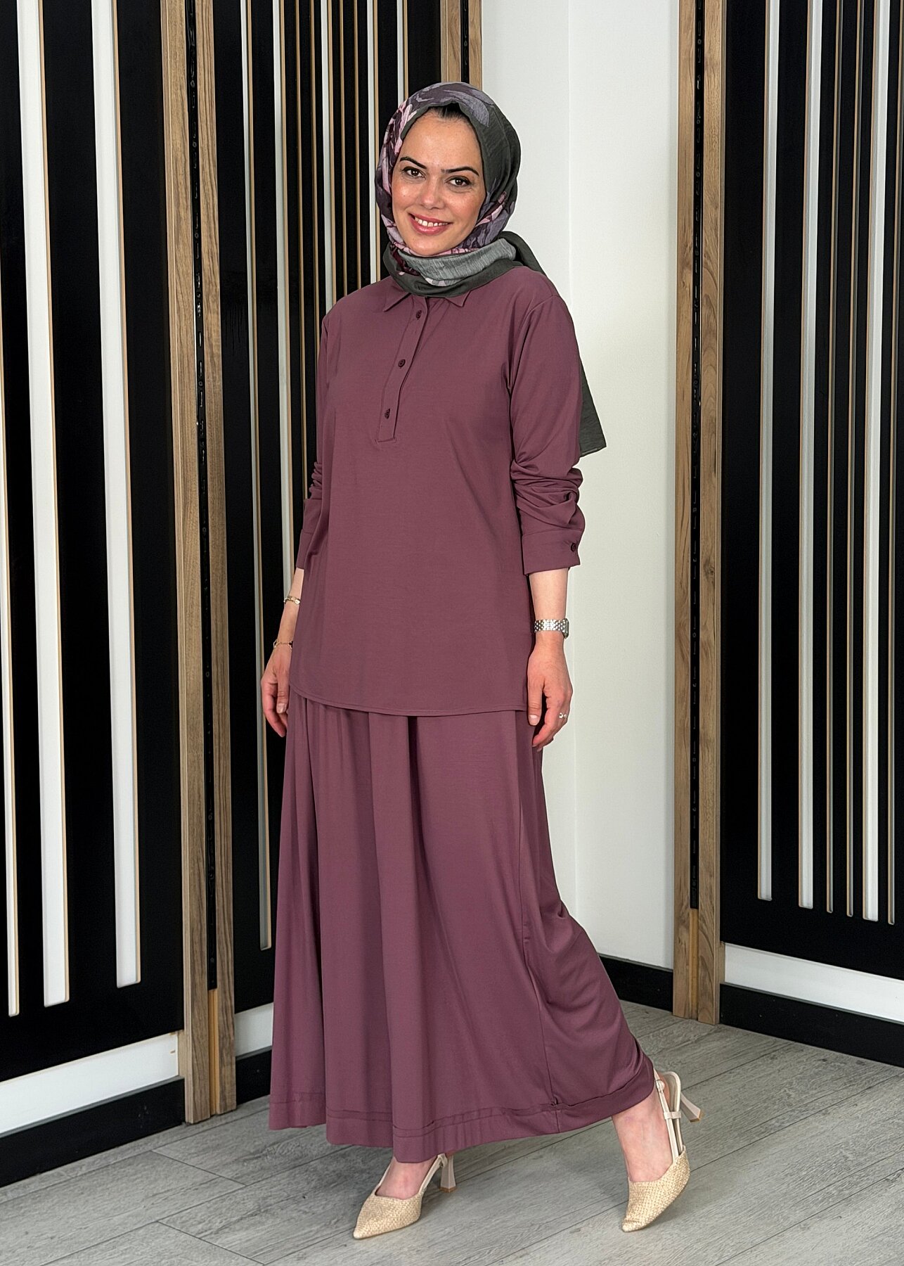 Cloche Tril Bol Pantolon GÜL KURUSU - 1