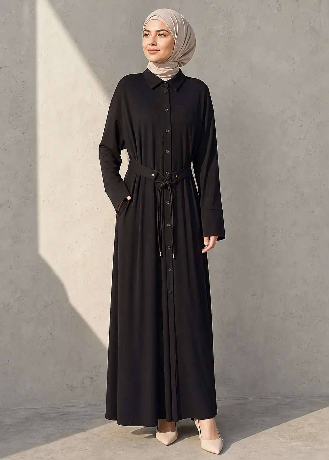 Cloche Tril Elbise KAHVE - 1