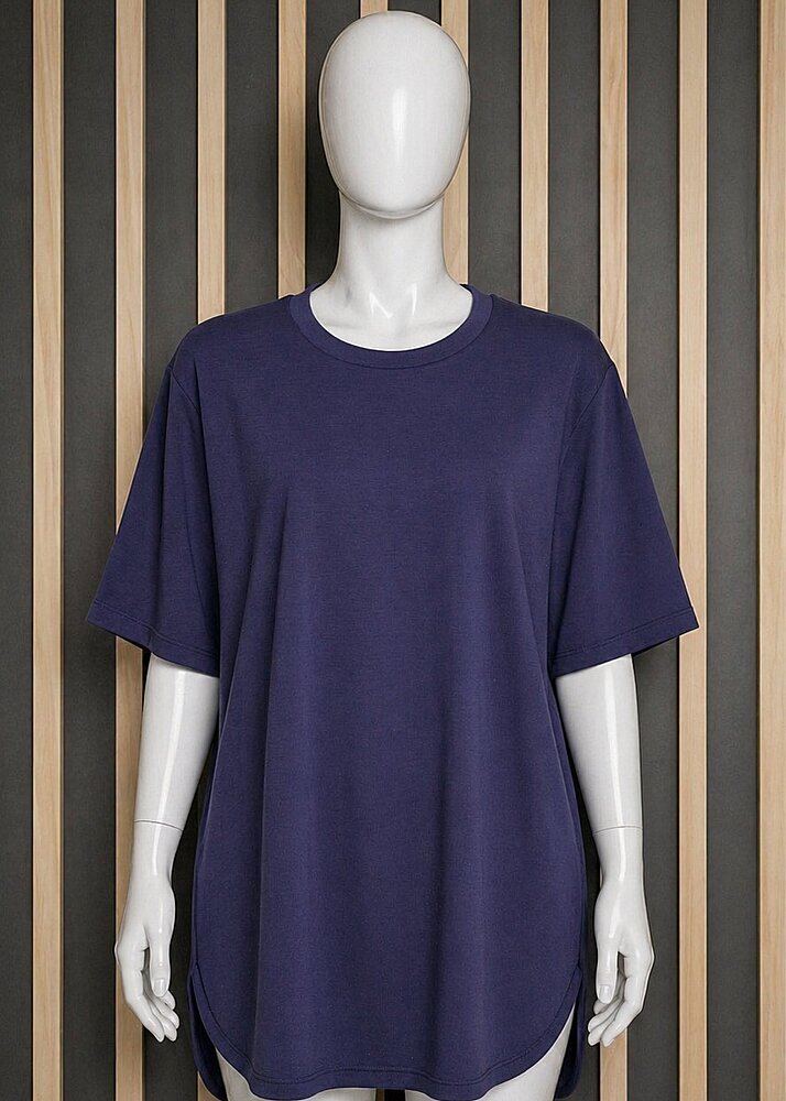 Cloche Tril Kısa Kollu T-Shirt LACİVERT