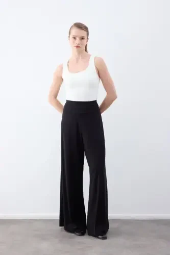 Cloche Tril Korsajlı Pantolon SİYAH - 2
