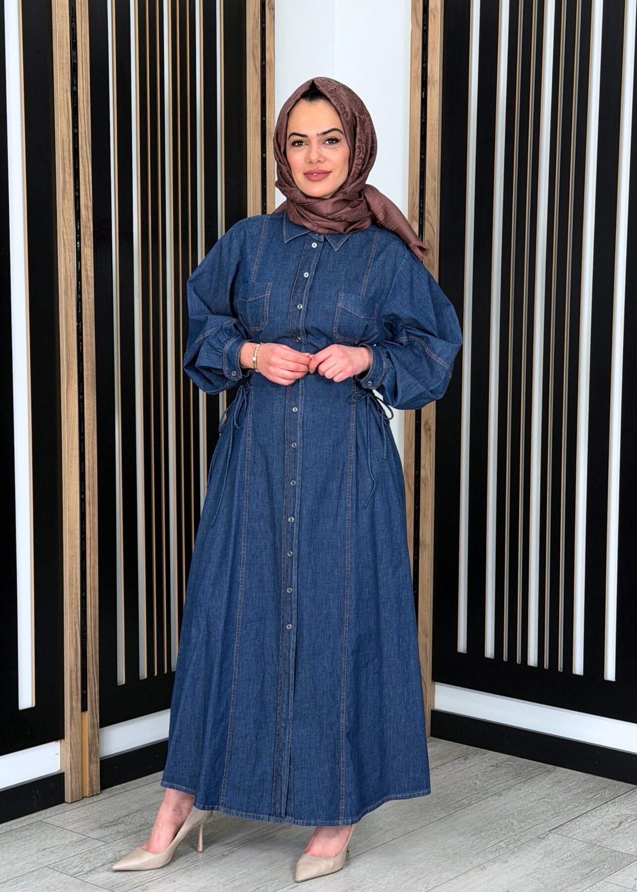 ExQuise Arnaude Elbise MAVİ - 1