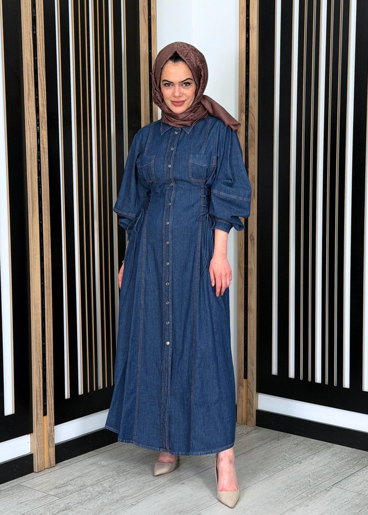 ExQuise Arnaude Elbise MAVİ - 3