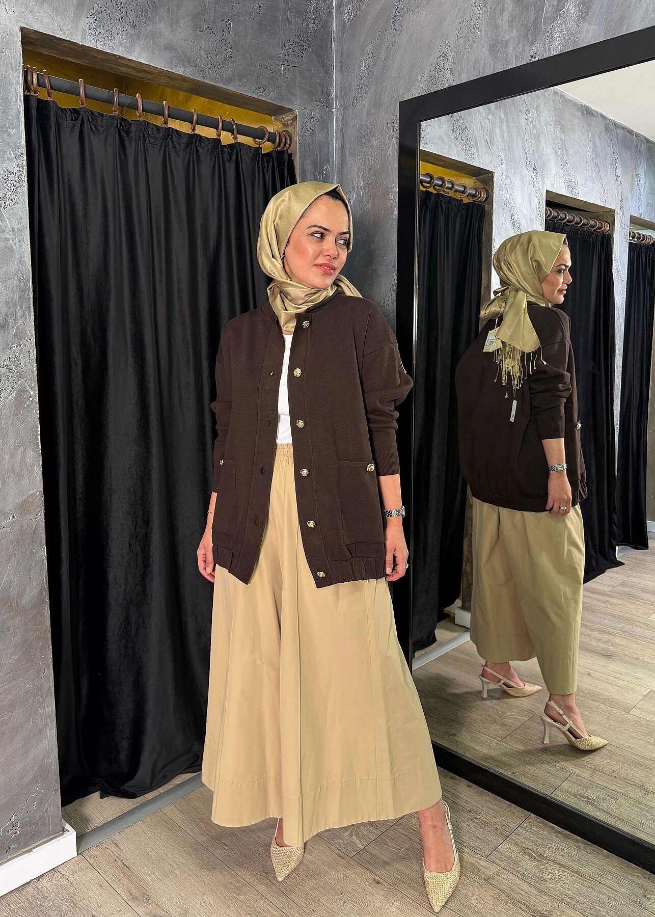 ExQuise Barbara T. Hırka KAHVE - 5