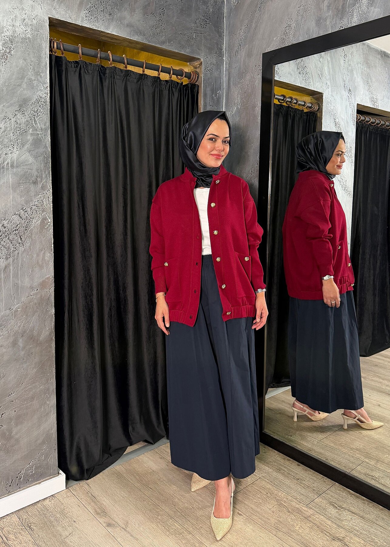 ExQuise Barbara T. Hırka vişne - 1