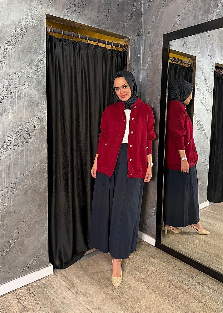ExQuise Barbara T. Hırka vişne - 4