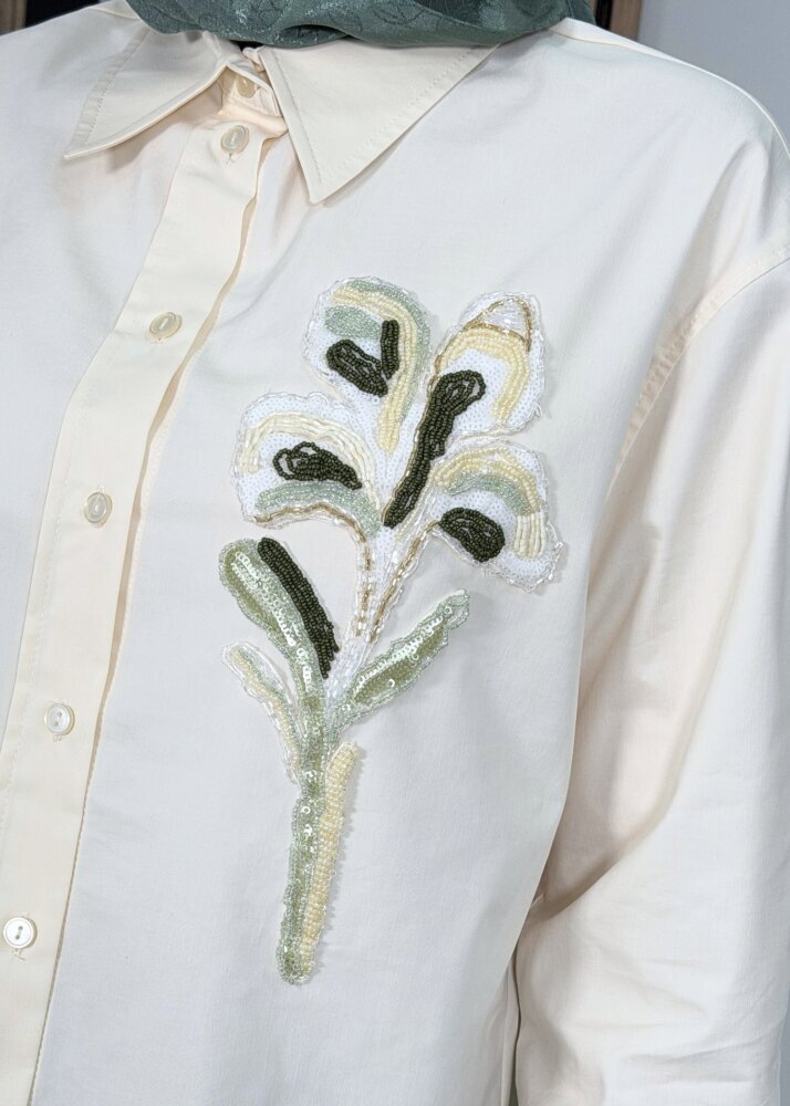 ExQuise Beals Gömlek KREM - 4