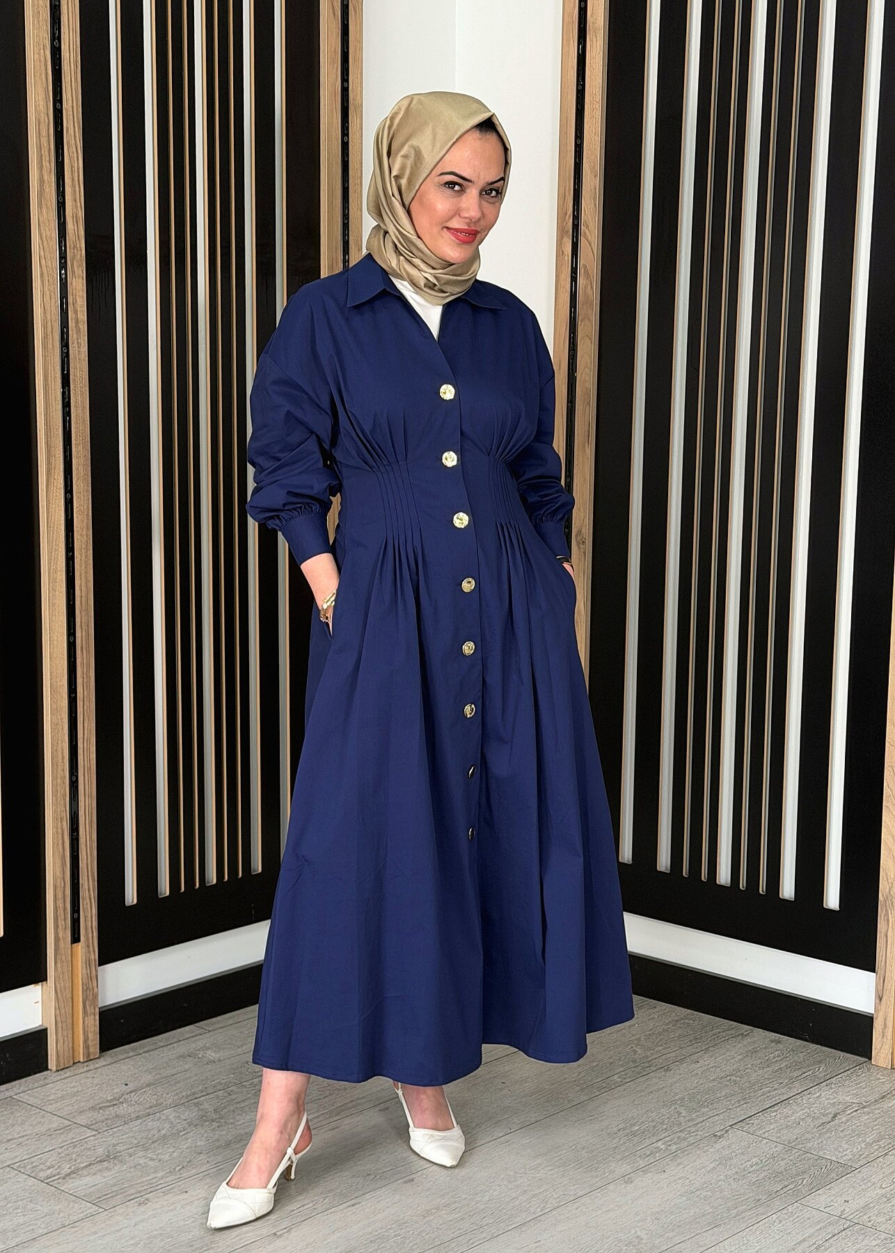 ExQuise Delray Elbise LACİVERT - 4