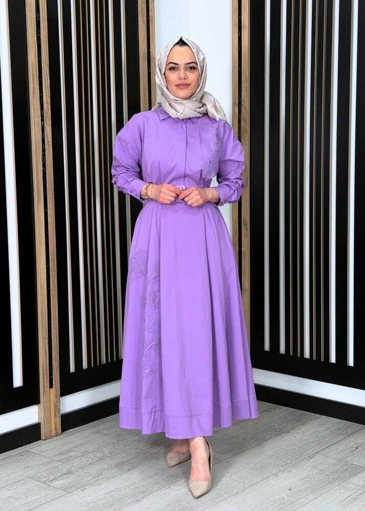 ExQuise Delrico Elbise LİLA - 2