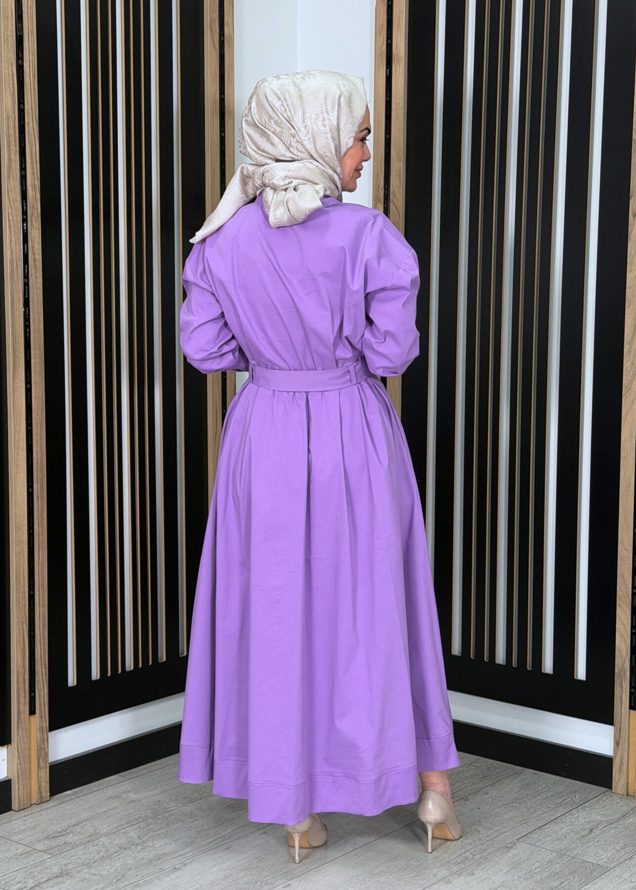 ExQuise Delrico Elbise LİLA - 3