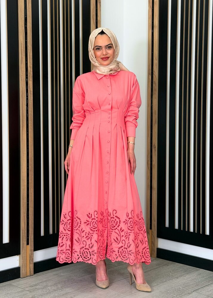 ExQuise Faun Elbise PEMBE - 3