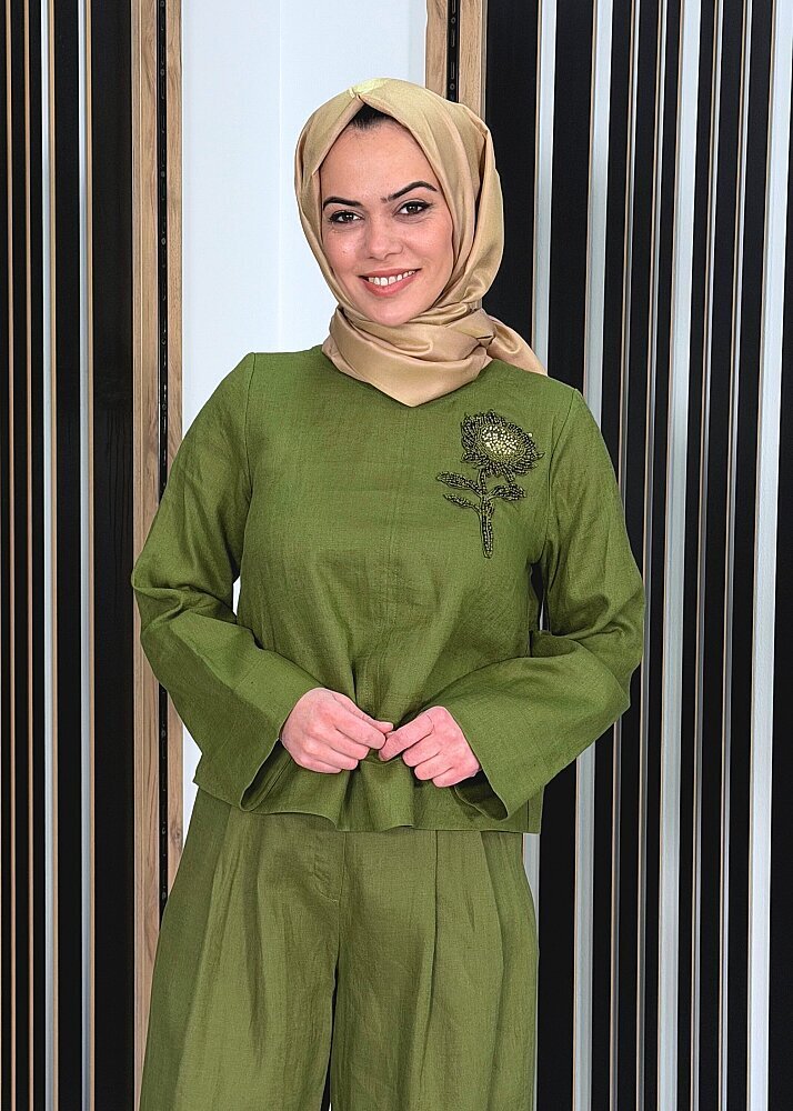 ExQuise Fifine Bluz HAKİ - 2