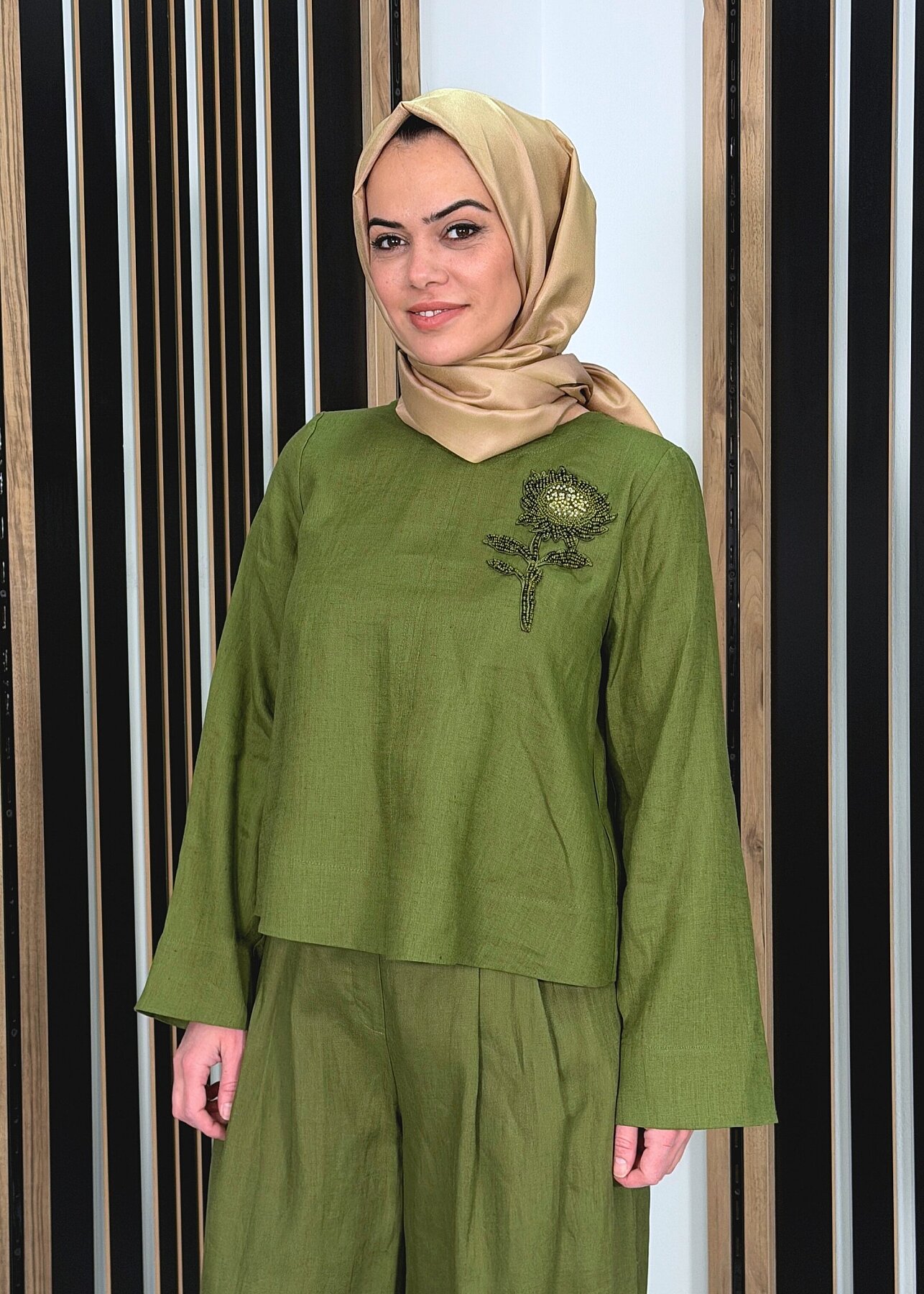 ExQuise Fifine Bluz HAKİ - 1