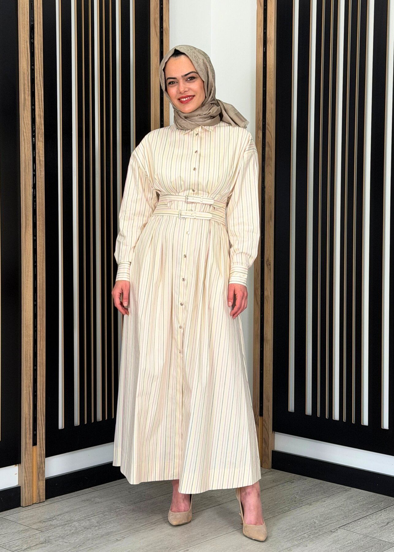 ExQuise Galatee Elbise BEJ - 2