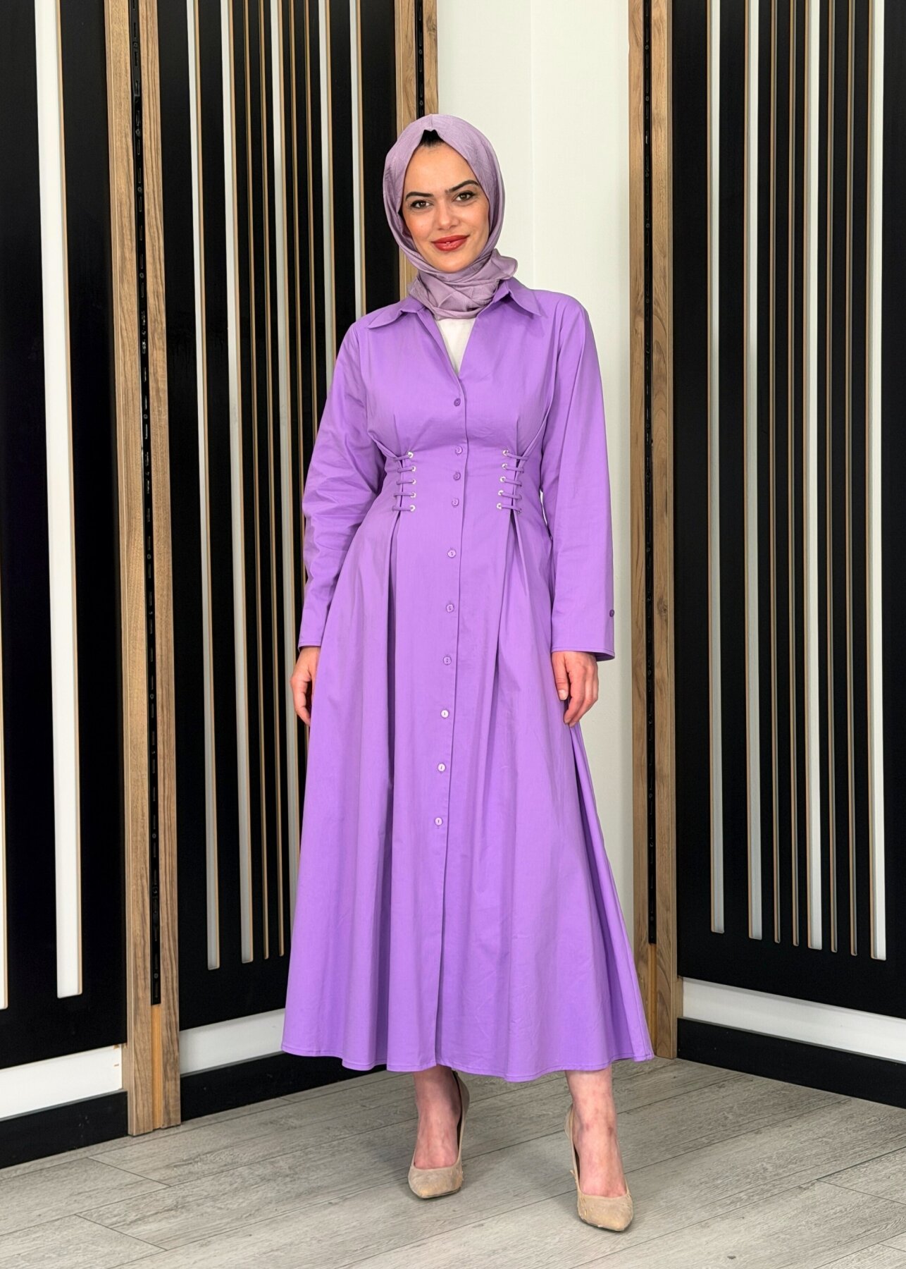 ExQuise Kiersten Elbise LİLA - 1