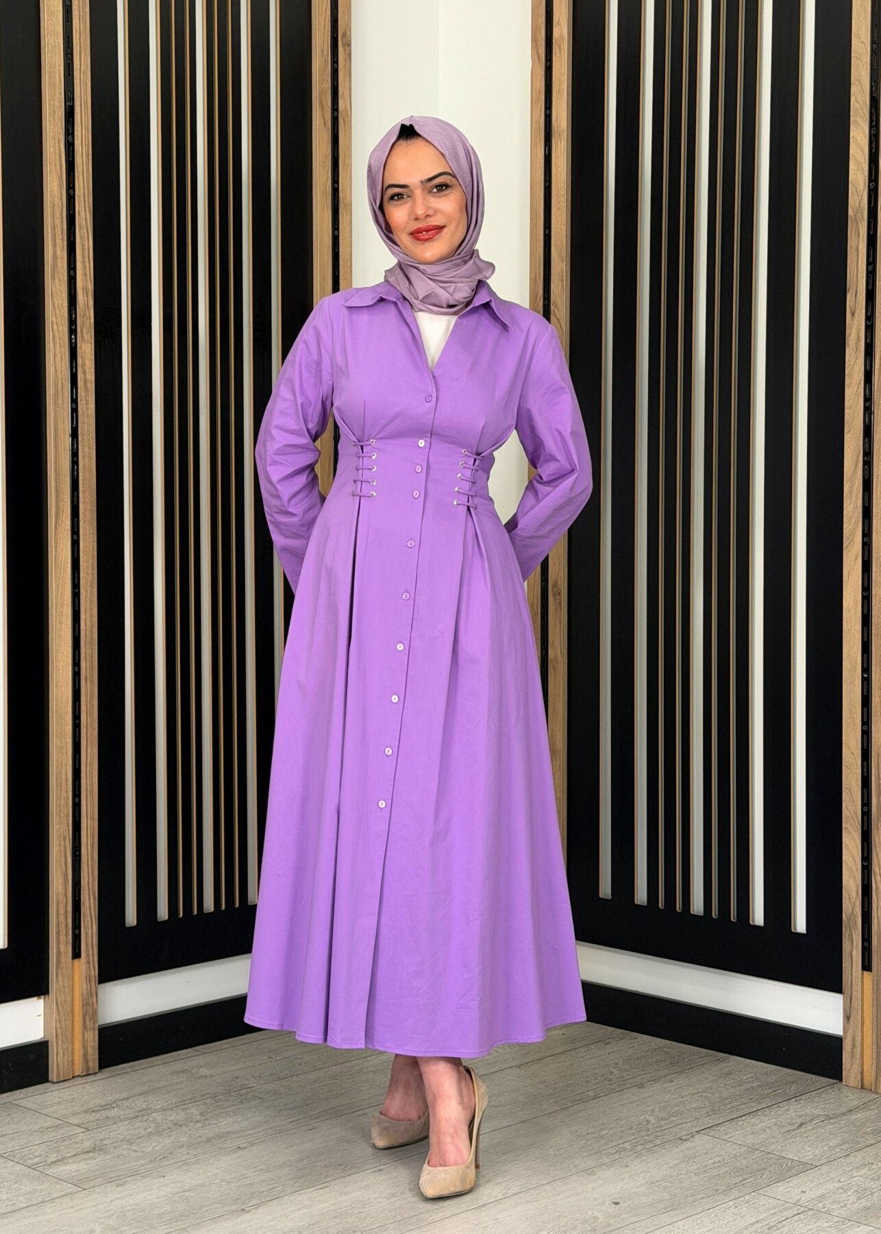 ExQuise Kiersten Elbise LİLA - 2