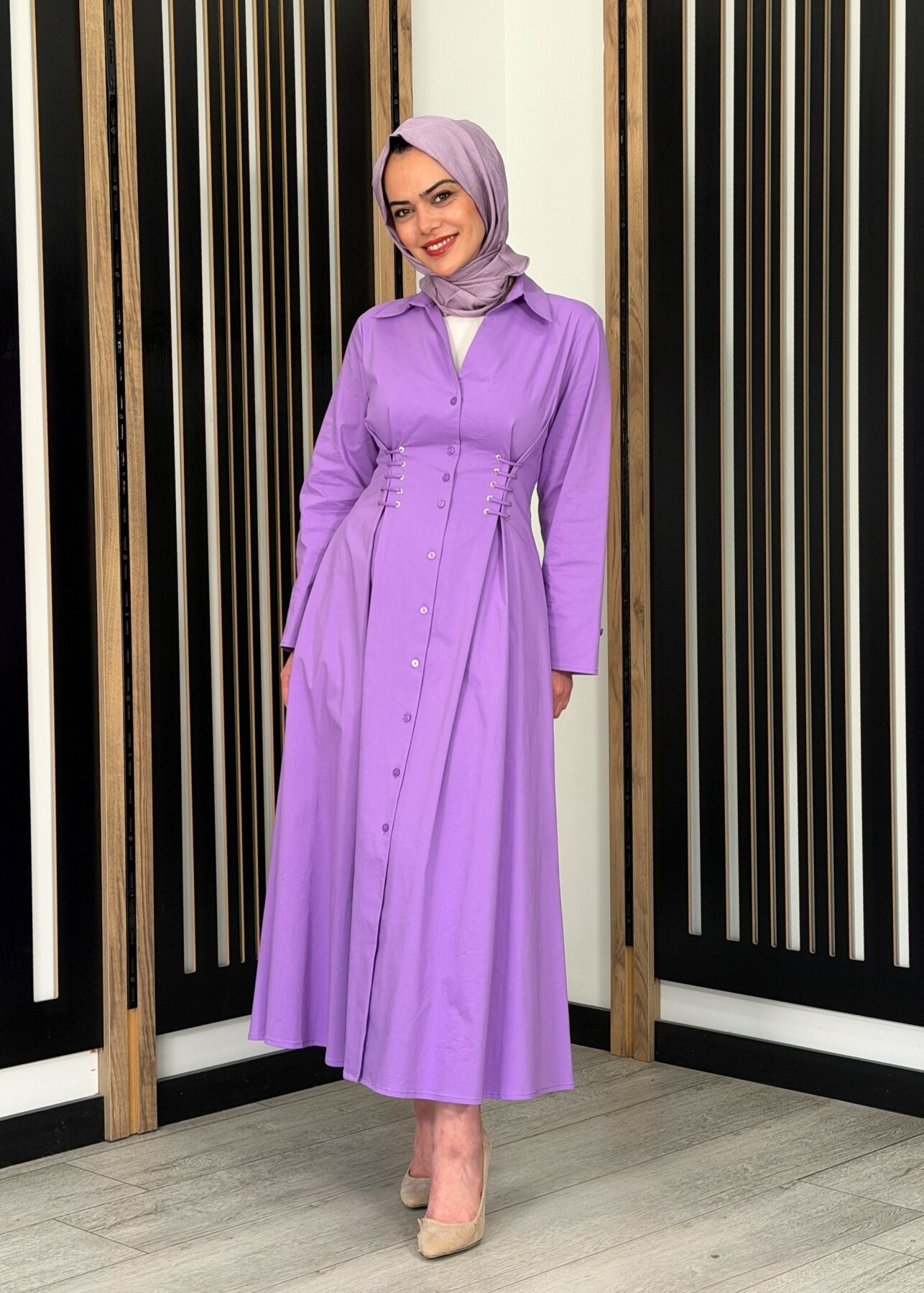 ExQuise Kiersten Elbise LİLA - 4