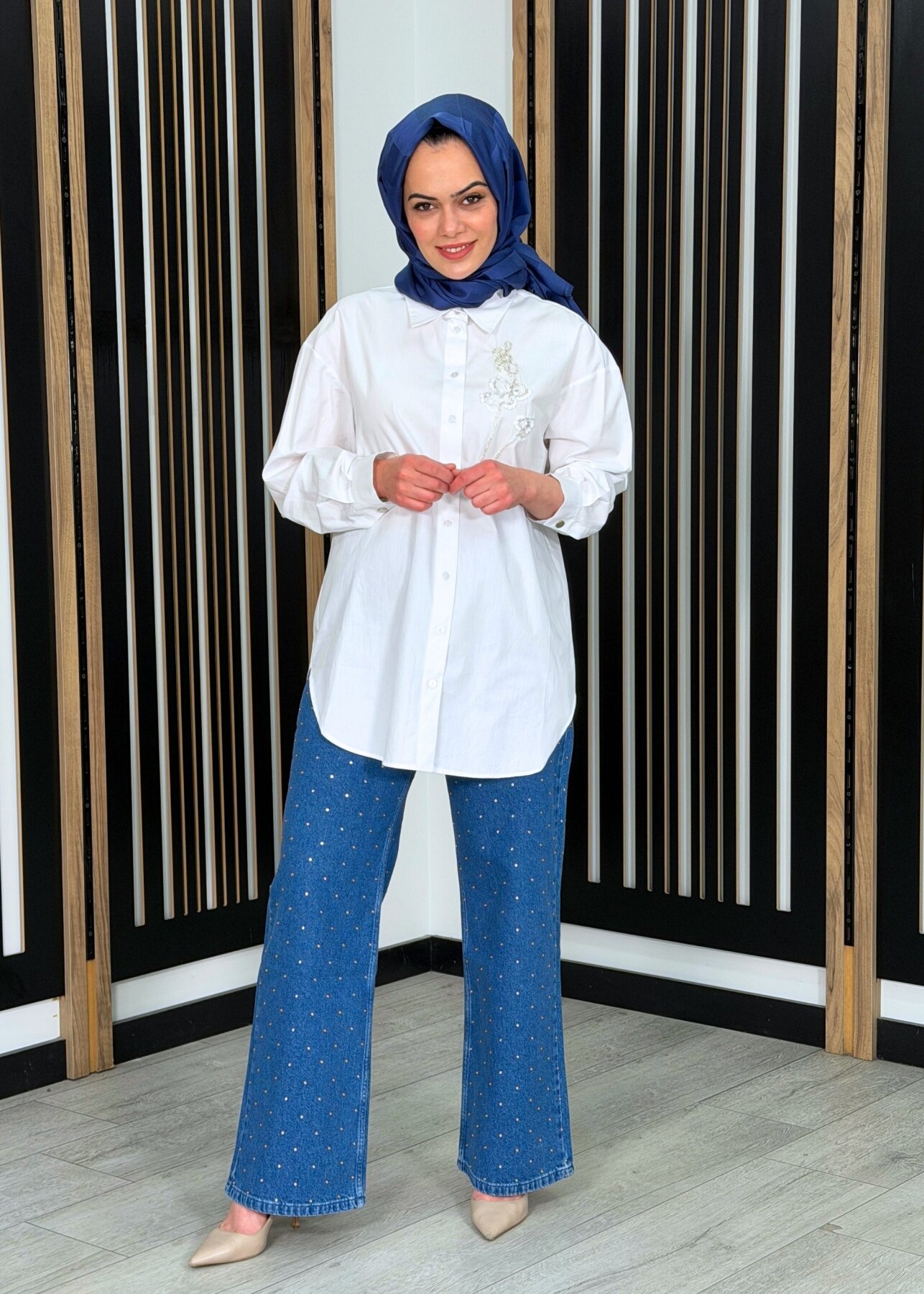 ExQuise Lilyy D. Pantolon İNDİGO - 1