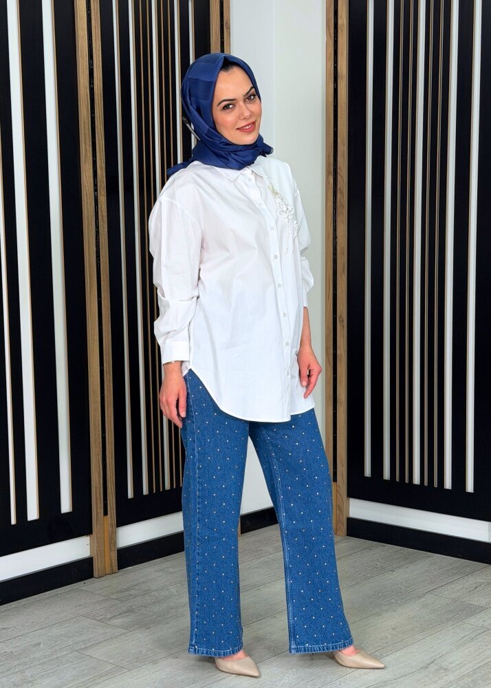 ExQuise Lilyy D. Pantolon İNDİGO - 3