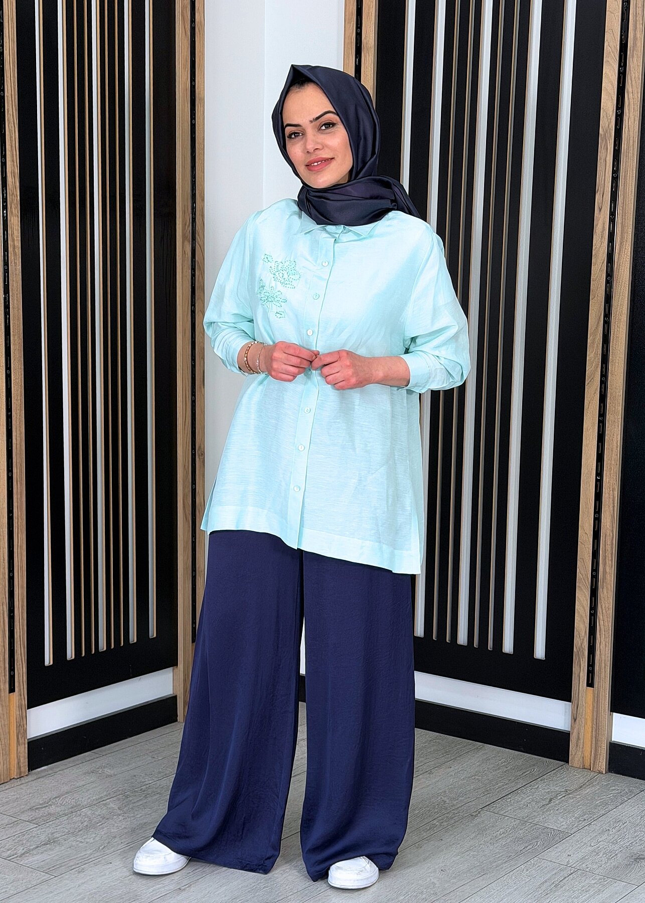 ExQuise Queen Pantolon LACİVERT - 1