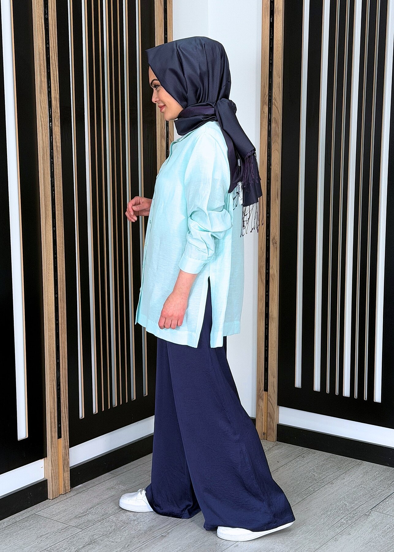 ExQuise Queen Pantolon LACİVERT - 3