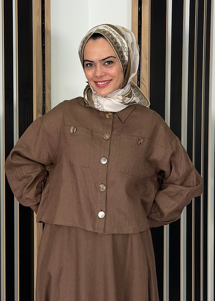 ExQuise Seleneelle Ceket KAHVE