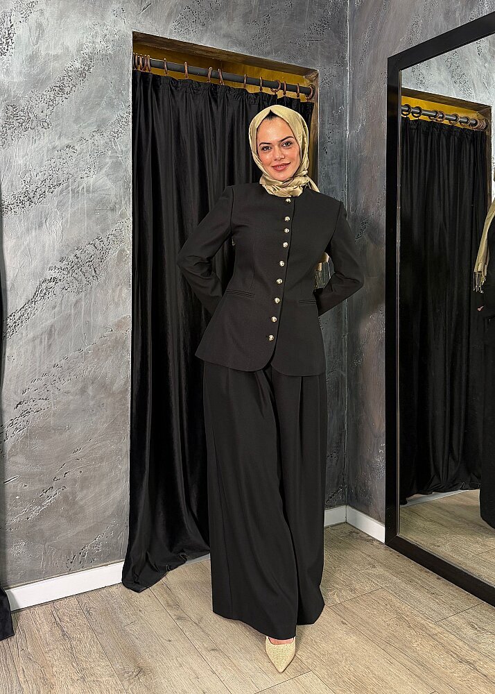 ExQuise Tulipis Pantolon SİYAH - 6