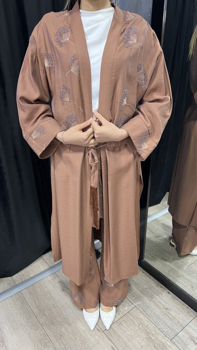 Hukka İşlemeli Show Up Ceket KİREMİT - 3