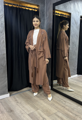 Hukka İşlemeli Show Up Ceket KİREMİT - 4